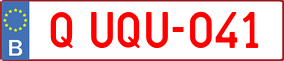 Trailer License Plate